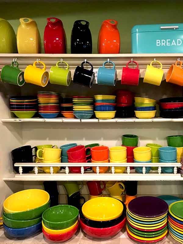Fiestaware plates and cups